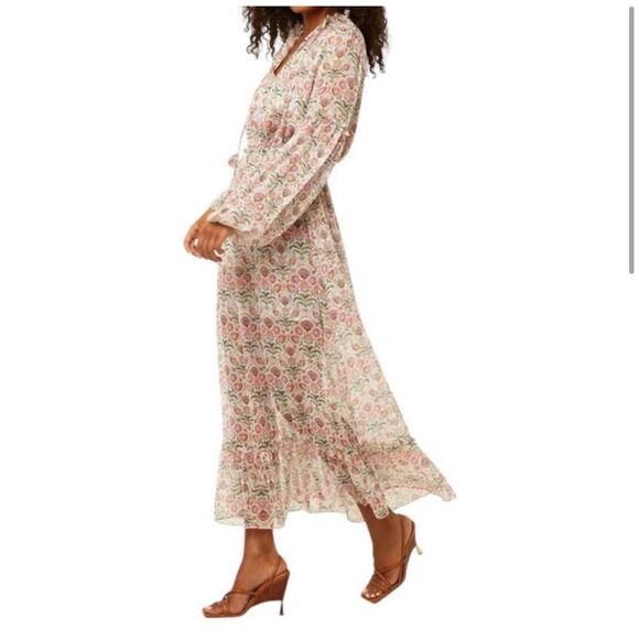 Misa Revolve Amata Floral Long Sleeve Boho Maxi Dress Size Small NWT - Picture 3 of 16